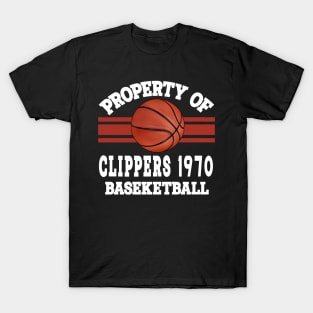 Proud Name Clippers Graphic Property Vintage Basketball T-Shirt
